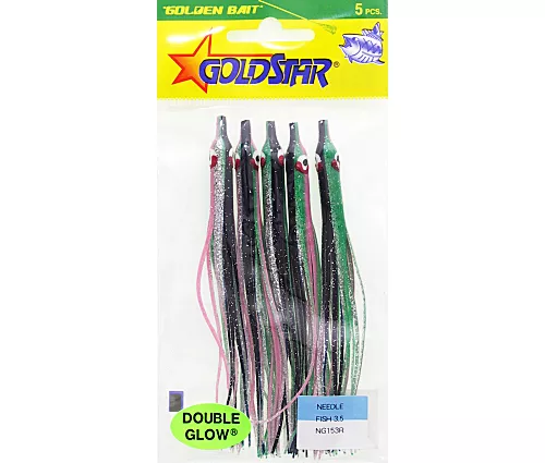 Goldstar 3.5 Needlefish NG153R Double Glow 5/Pack