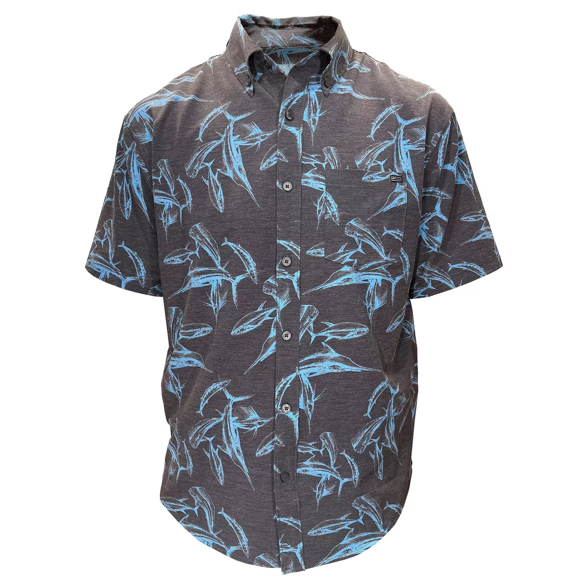 KSCOTT Atlantic Traveler Islander Short Sleeve Button Up