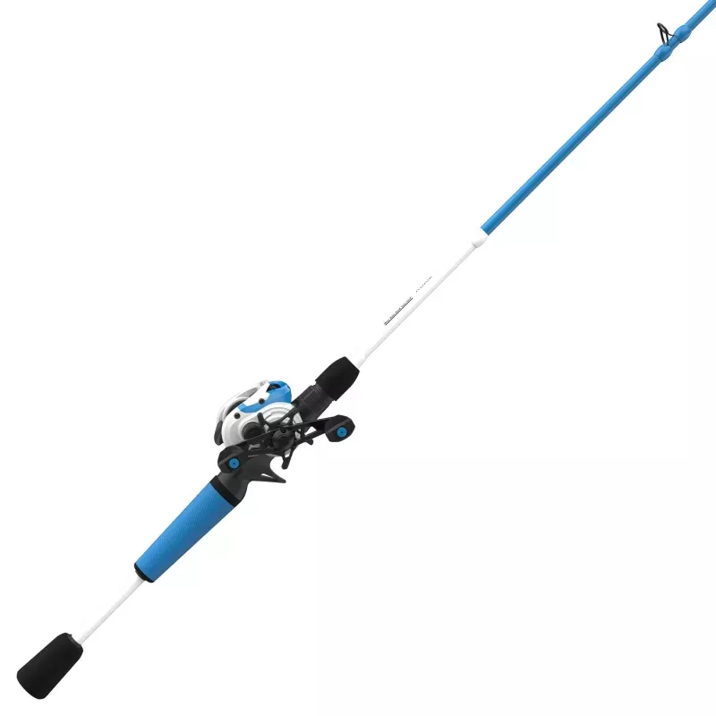 Zebco Combo Roam Baitcast, 6′ 6” 2pc RH Blue MH 12#