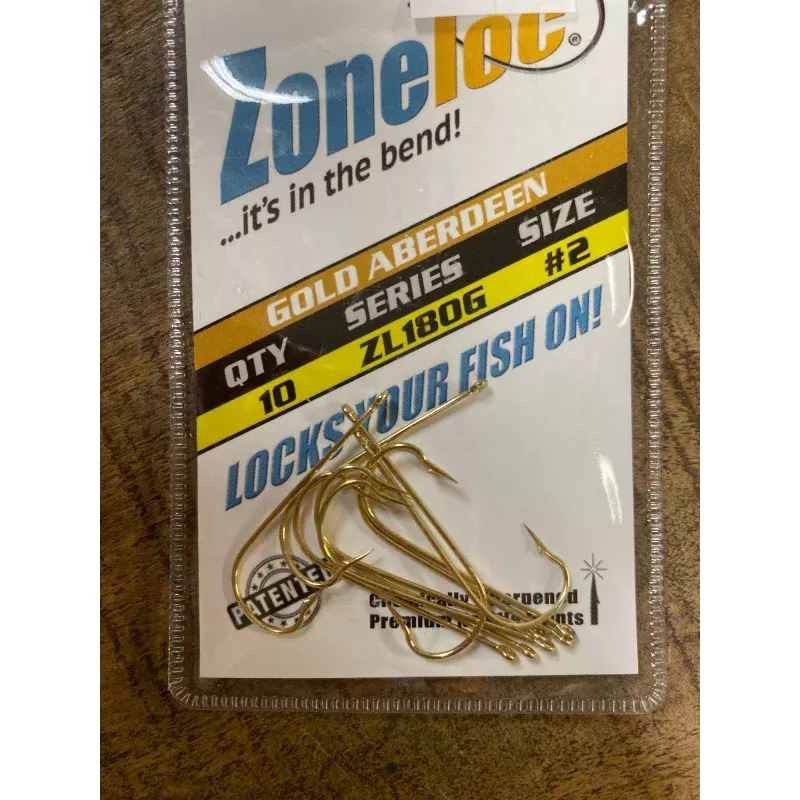 Zoneloc Gold Aberdeen Crappie Hooks
